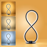 Modern Desk Table Lamp,3CCT 2700K/4000K/6500K Stepless Dimmable Bedside Lamp