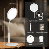 UV-Free Desk Sun Lamp, 10000 Lux Light 3 Color & 9 Brightness Levels Daylight