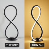 Modern Desk Table Lamp,3CCT 2700K/4000K/6500K Stepless Dimmable Bedside Lamp