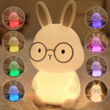 Bunny Night Light, Rabbit Night Lamp for Kids